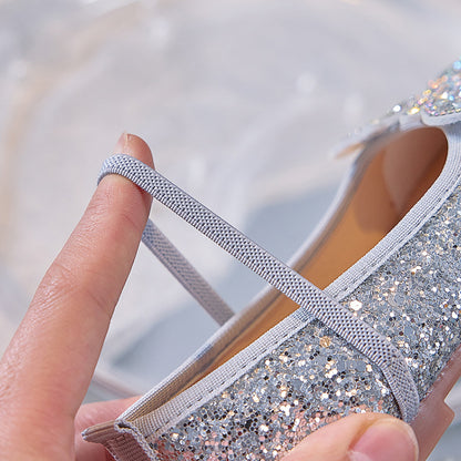 Children's Butterfly Shoes with Glitter