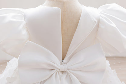 Children's Party Dress with Butterflies and Bows