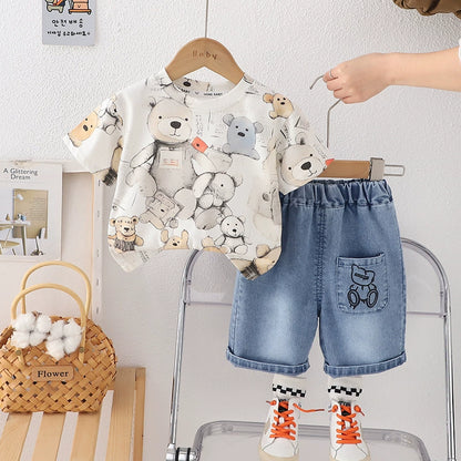 Boys' Bear and Jeans Outfit
