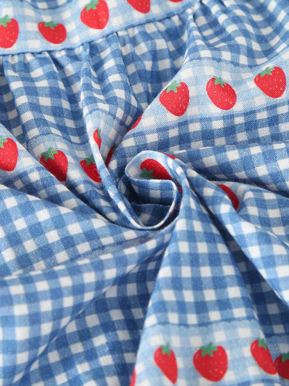 Blue Strawberry Girls' Bodysuit