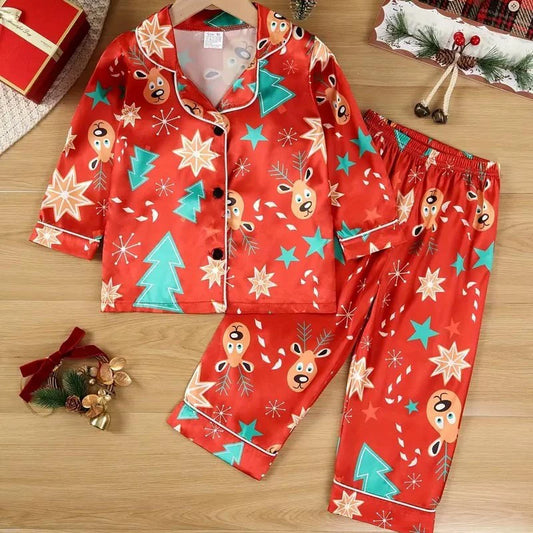 Kids’ Christmas Reindeer Pajamas