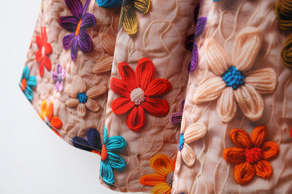 Floral dress with hat for girls