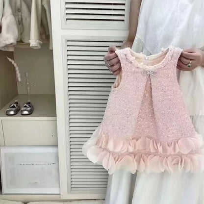 Children's Dress with Sparkly Bow