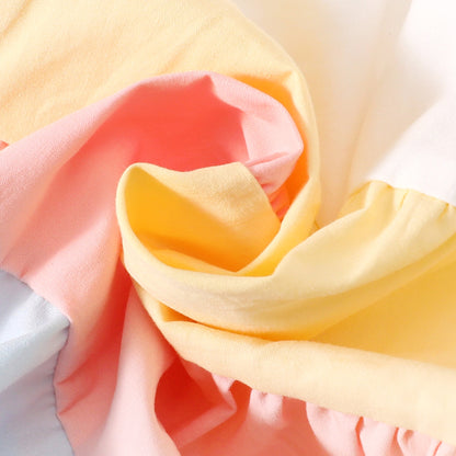 Children's Dress with Thin Straps and Little Flowers