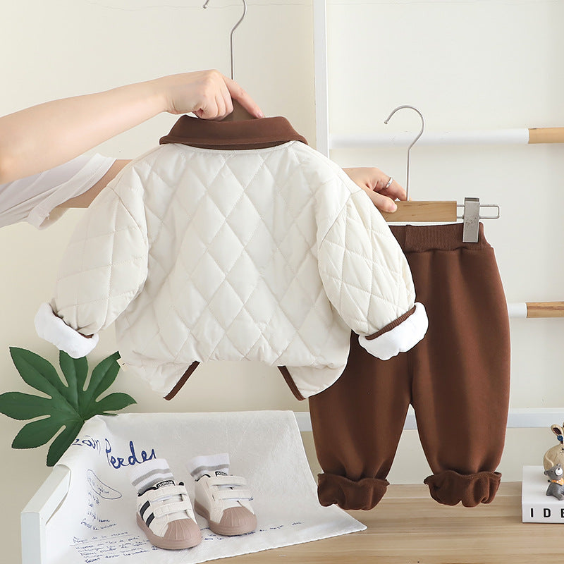 Boys' 3-Piece Set with Puppy Design