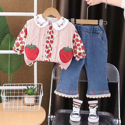 Children's Set 3 Pieces Strawberry Shortcake
