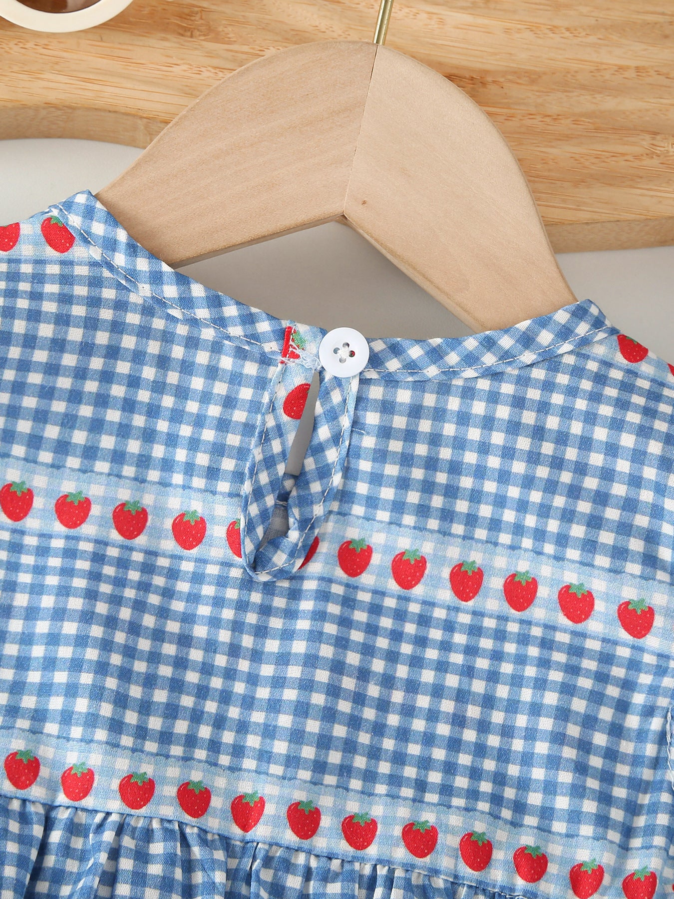 Blue Strawberry Girls' Bodysuit