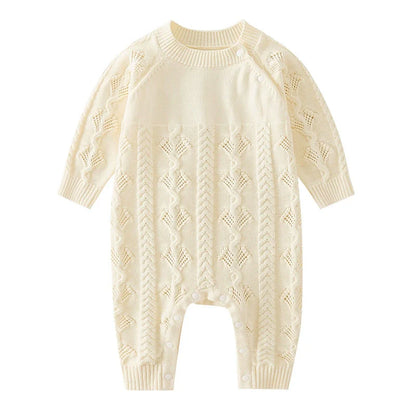 Beige Knitted Children's Jumpsuit