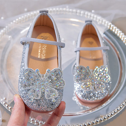 Children's Butterfly Shoes with Glitter