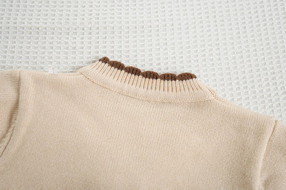 Children's Knitted Set with Cherry Prints