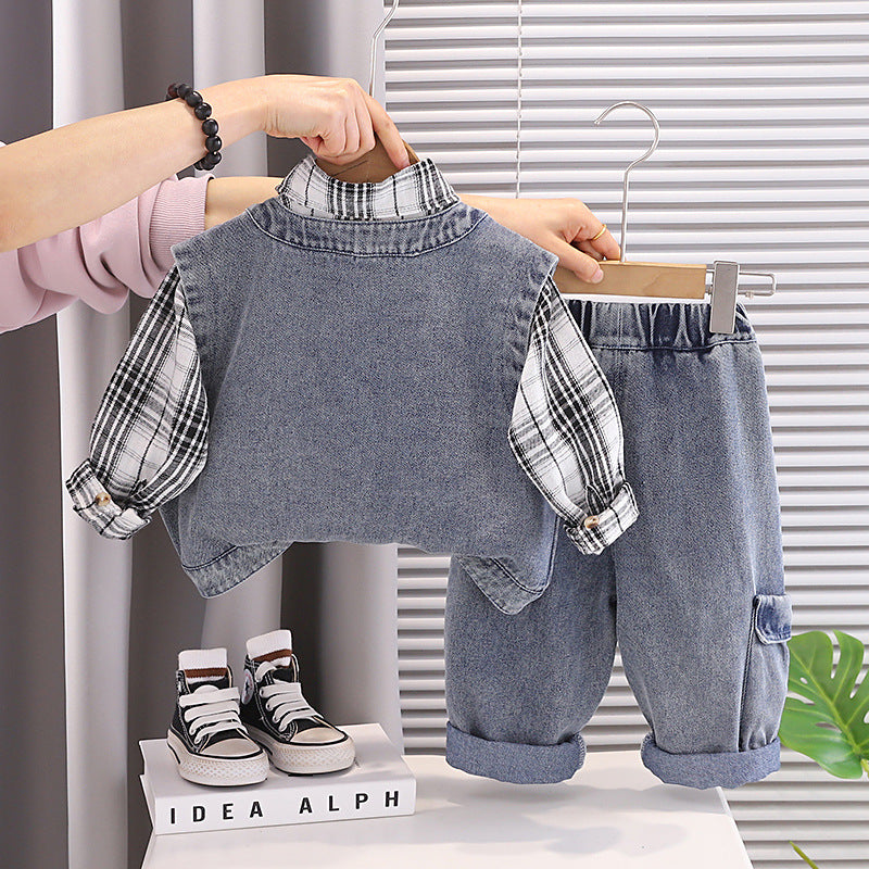 Boys' 3-Piece Denim Set