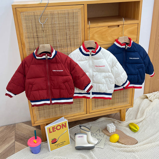 Blusa infantil con cremallera y puños elásticos 