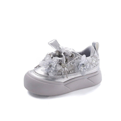 Girls' Floral Sneakers