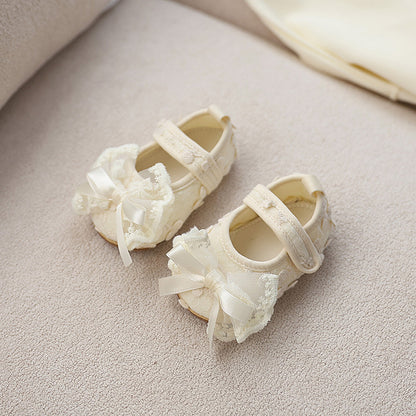 Girls' Shoes with Lace Bow