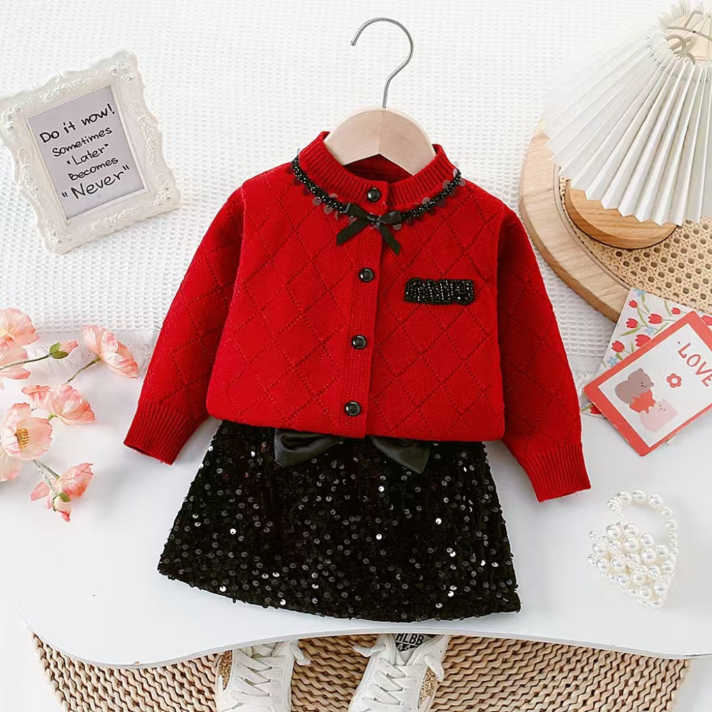 Children's Knitted and Glittery Set
