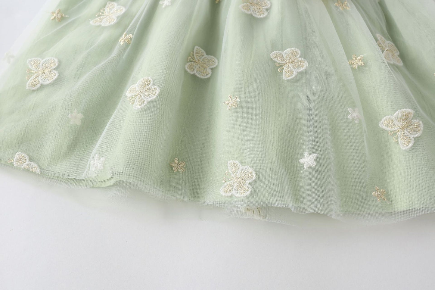 Children's Dress with Butterflies and Bow