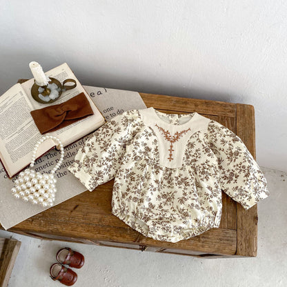 Body floral para niña 