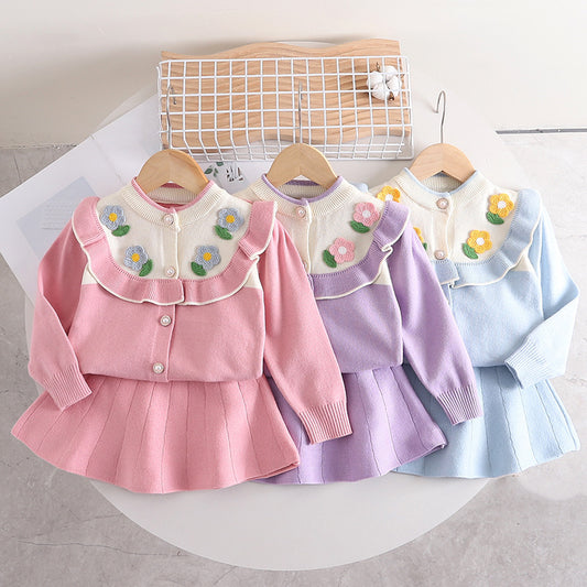 Conjunto de cuello tejido para mujer y niña Blossom 