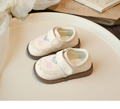Children's Cherry-Print Velcro Shoes
