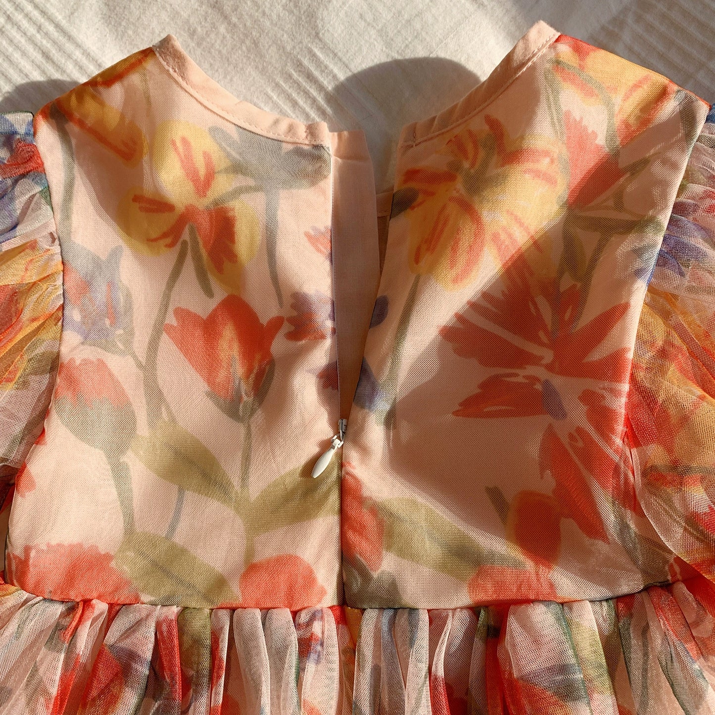 Children's Floral Tulle Dress