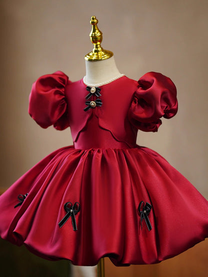 Children's Pearl Bow Dress