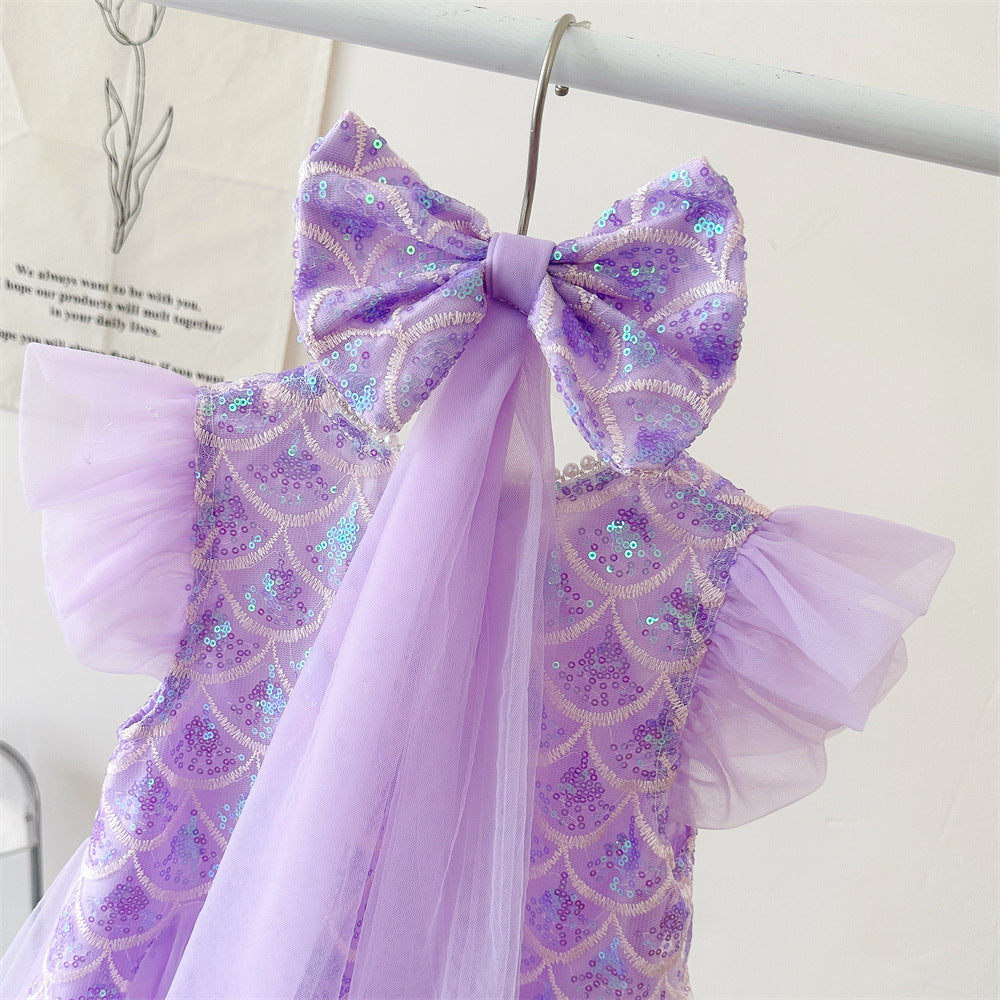 Sparkly Mermaid Dress for Girls