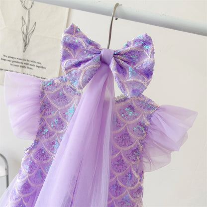 Sparkly Mermaid Dress for Girls