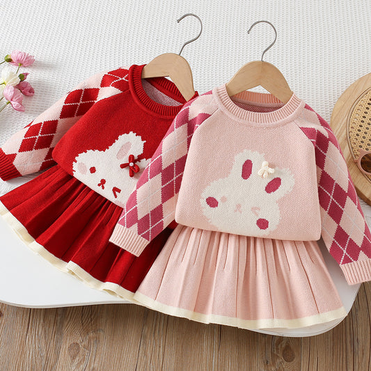 Children's Bunny Knit Set