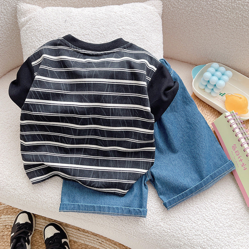 Children's Set Men's Stripes Bag