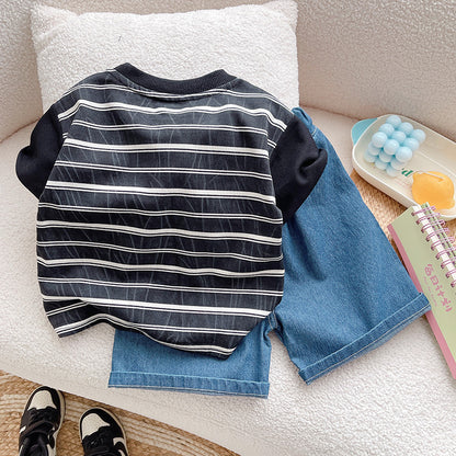 Children's Set Men's Stripes Bag