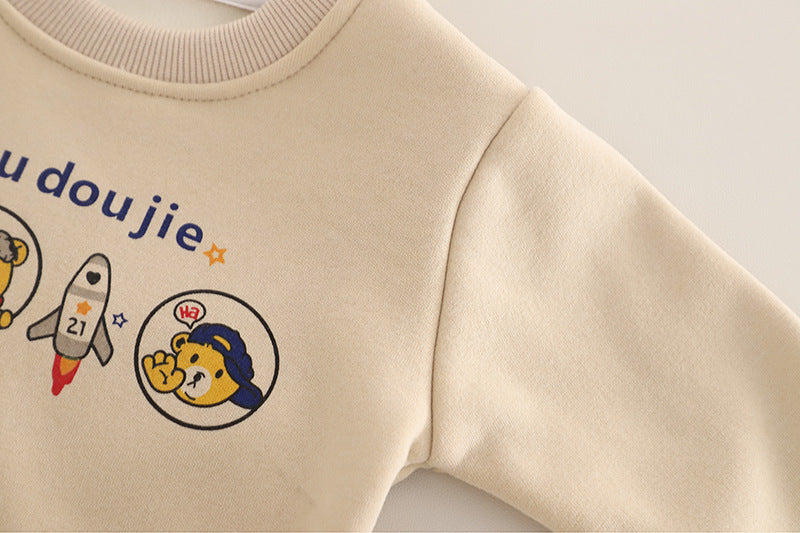Boys' 3-Piece Set with Puppy Design