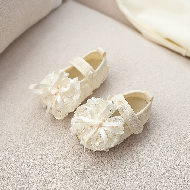 Girls' Shoes with Lace Bow