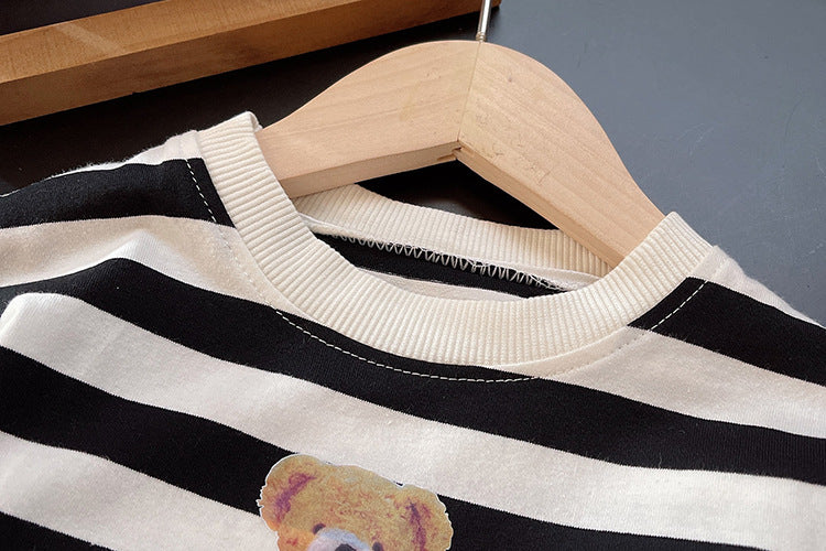 Men's Children's Set Stripes and Jeans