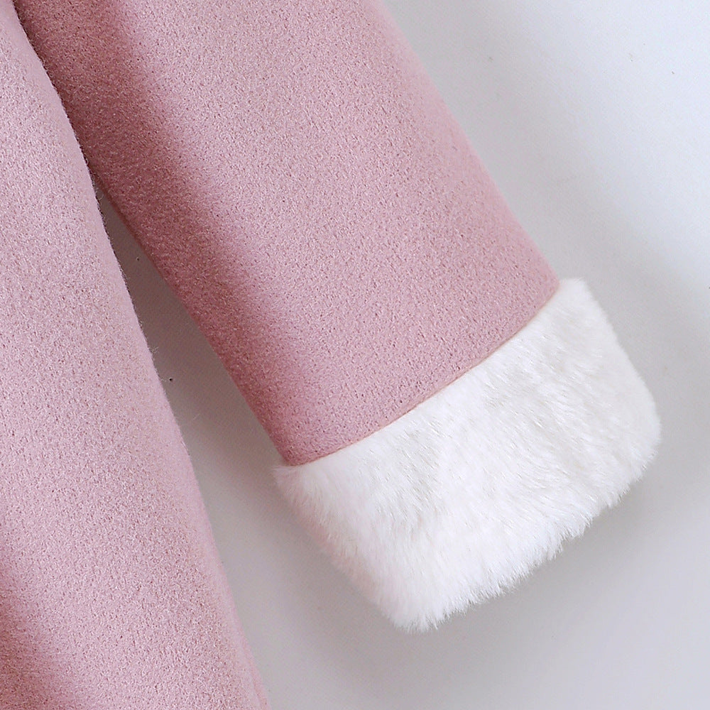 Pink Children's Jacket with Plush Lining
