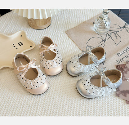 Children's Polka Dot Shoe with Bow