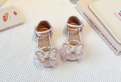 Girls' Sparkly Butterfly Sandals