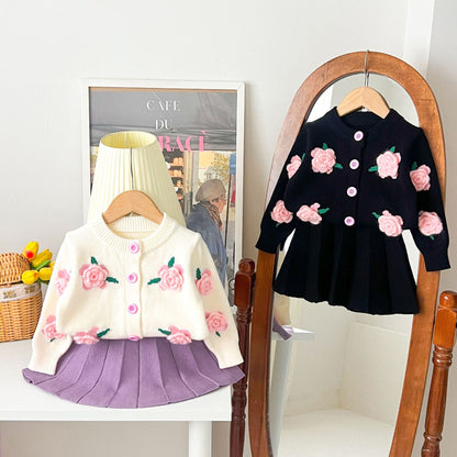 Mussi Winter Floral Knit Children's Set