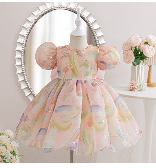 Children's Dress Love Colors