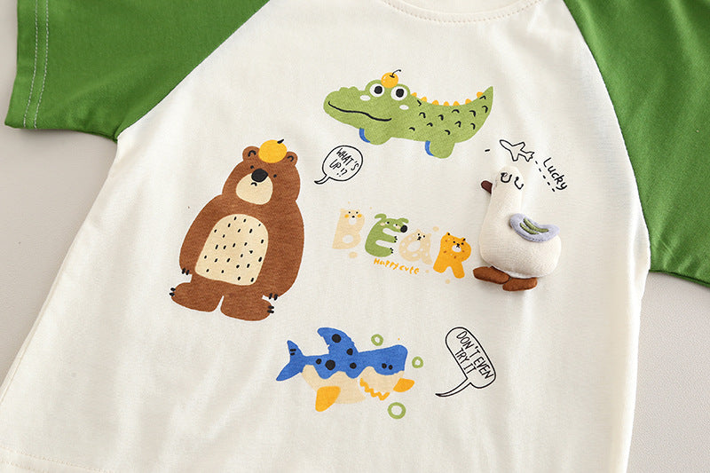 Boys' Alligator and Teddy Bear Outfit