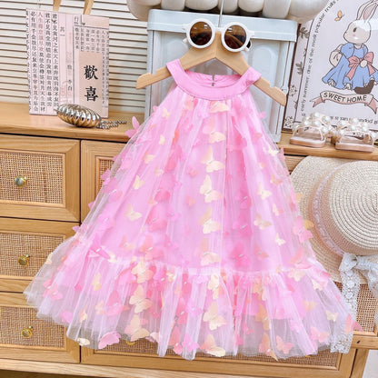 Children's Tulle Dress with Butterflies