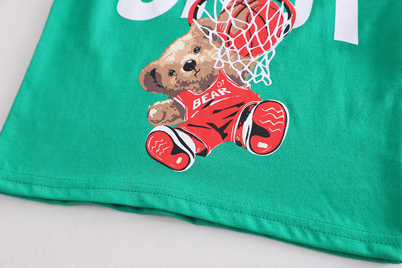 Boys' Teddy Bear Basketball Set