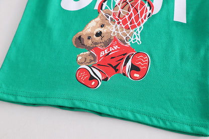 Boys' Teddy Bear Basketball Set