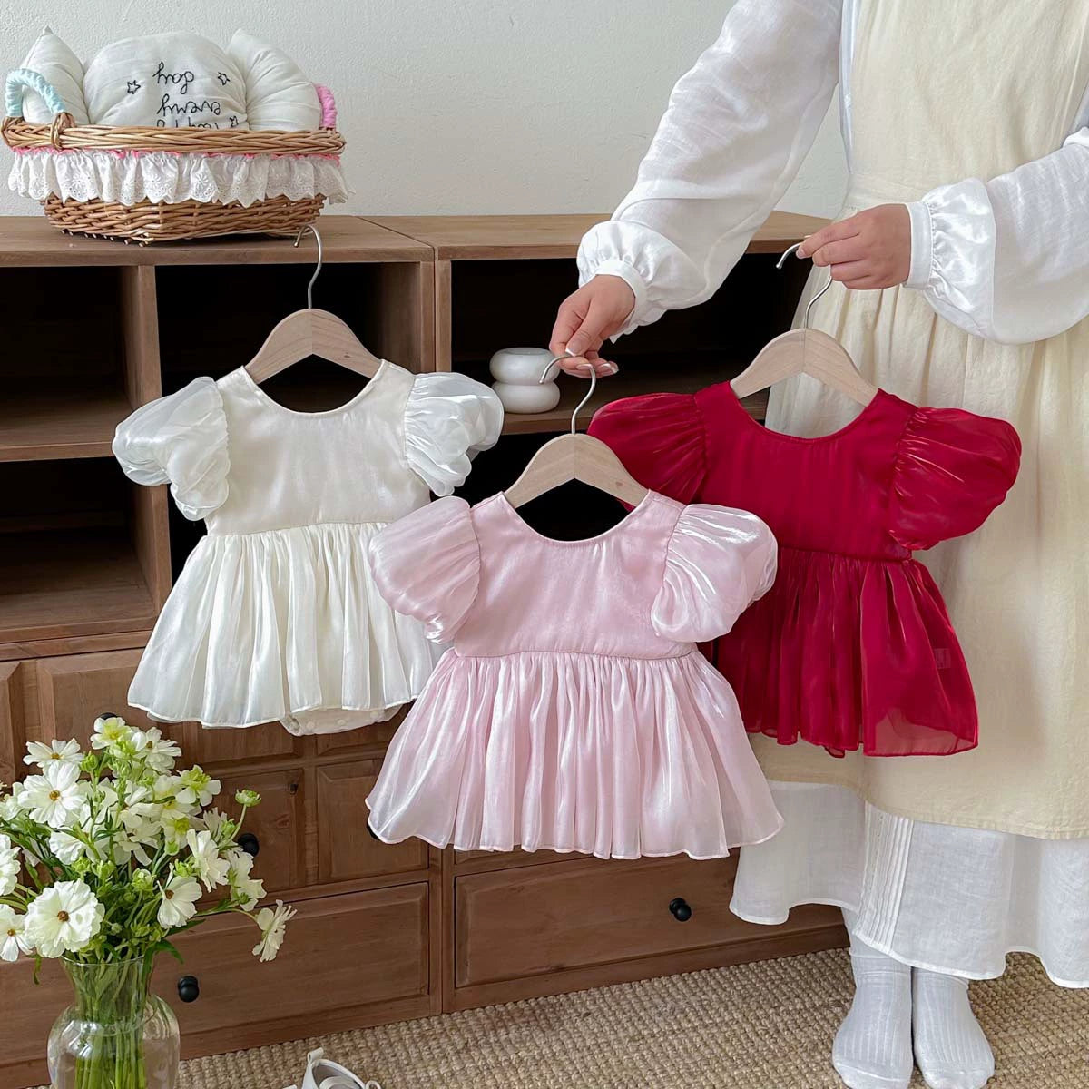 Children's Puff Sleeve Dress