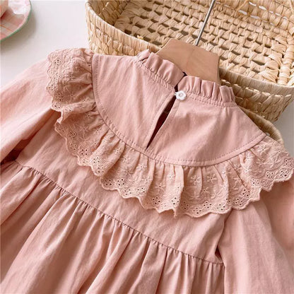 Children's Dress with Embroidered Flowers