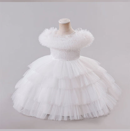 Children's Puffy Tulle Party Dress