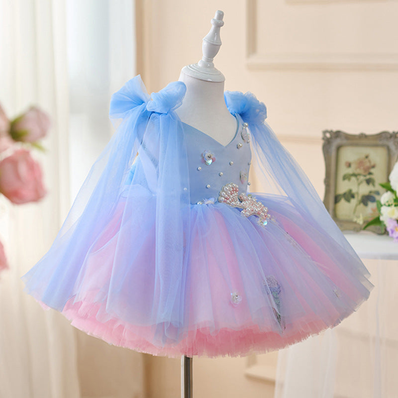 Sparkling Pink and Blue Dress