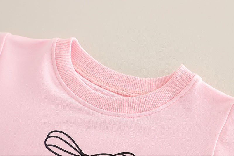 Children's 3-Piece Denim Set with Bows