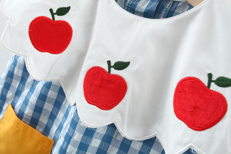 Apple Plaid Children's Dress
