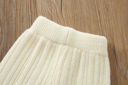 Infant Knit Outfit Set with Checkered Collar