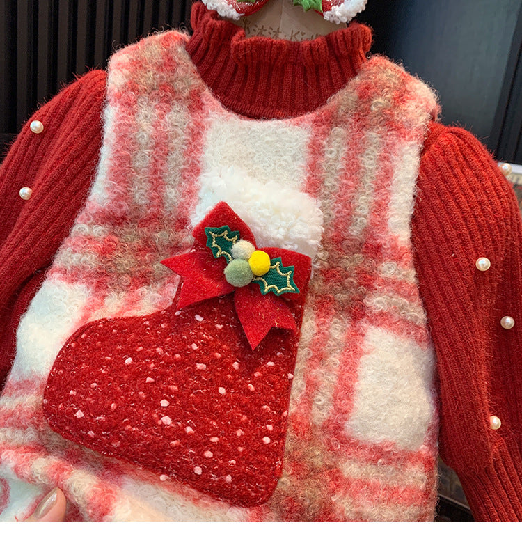 Christmas Red Children's Dress